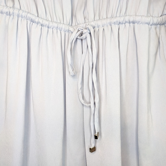 Dynamite Light Blue Drawstring Waist Shirt Dress Size Small - Picture 3 of 12